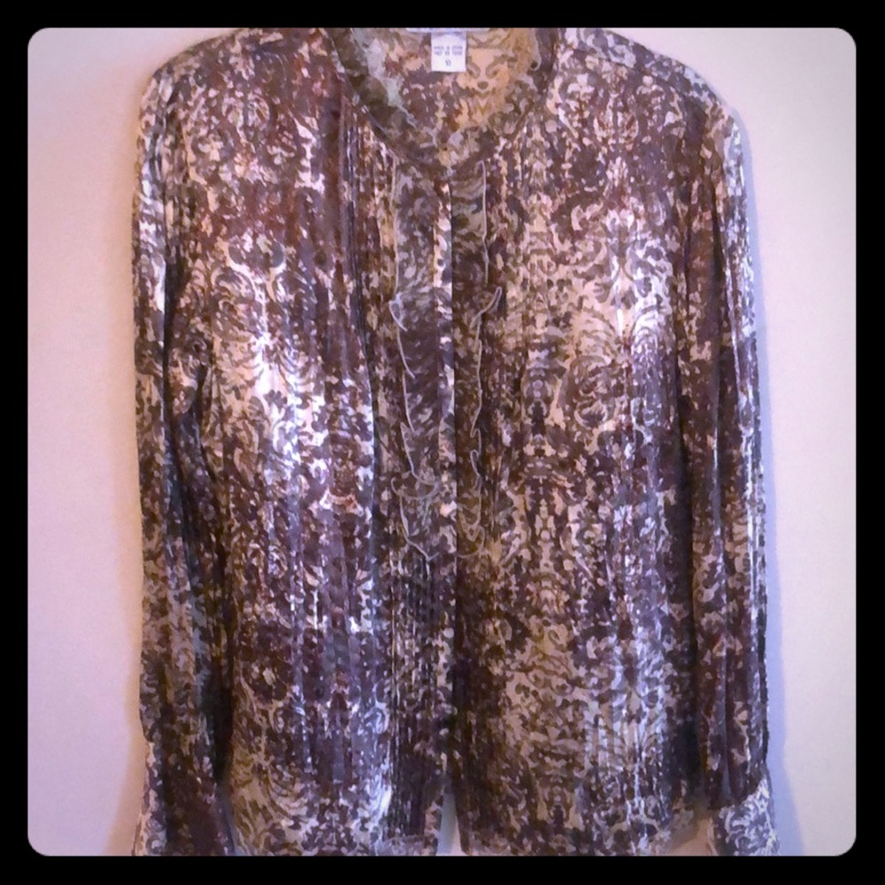 Silk vintage style blouse
